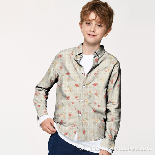 Polyester Waterproof Printed Shirt Fabric Man Shirt Fabric